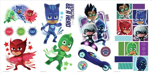 PJ Masks Calcomanías de pared para despegar y pegar