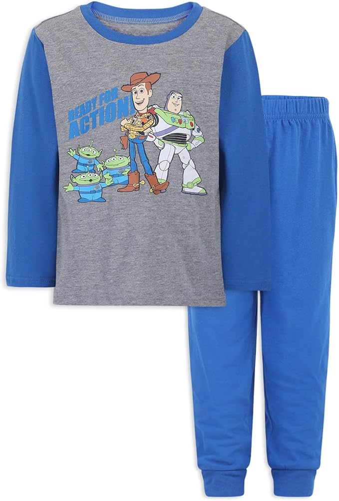 Disney Toy Story Buzz Lightyear, Woody and Aliens - Conjunto de camisa y pantalones de manga larga (Copia)