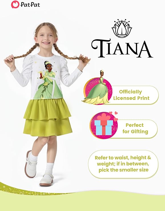 Disney Conjunto de 2 piezas de princesa Tiana