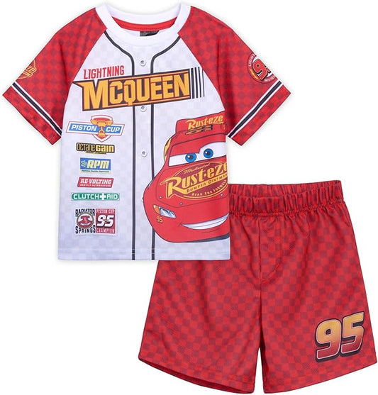 Disney Conjunto de camiseta y pantalones cortos de malla