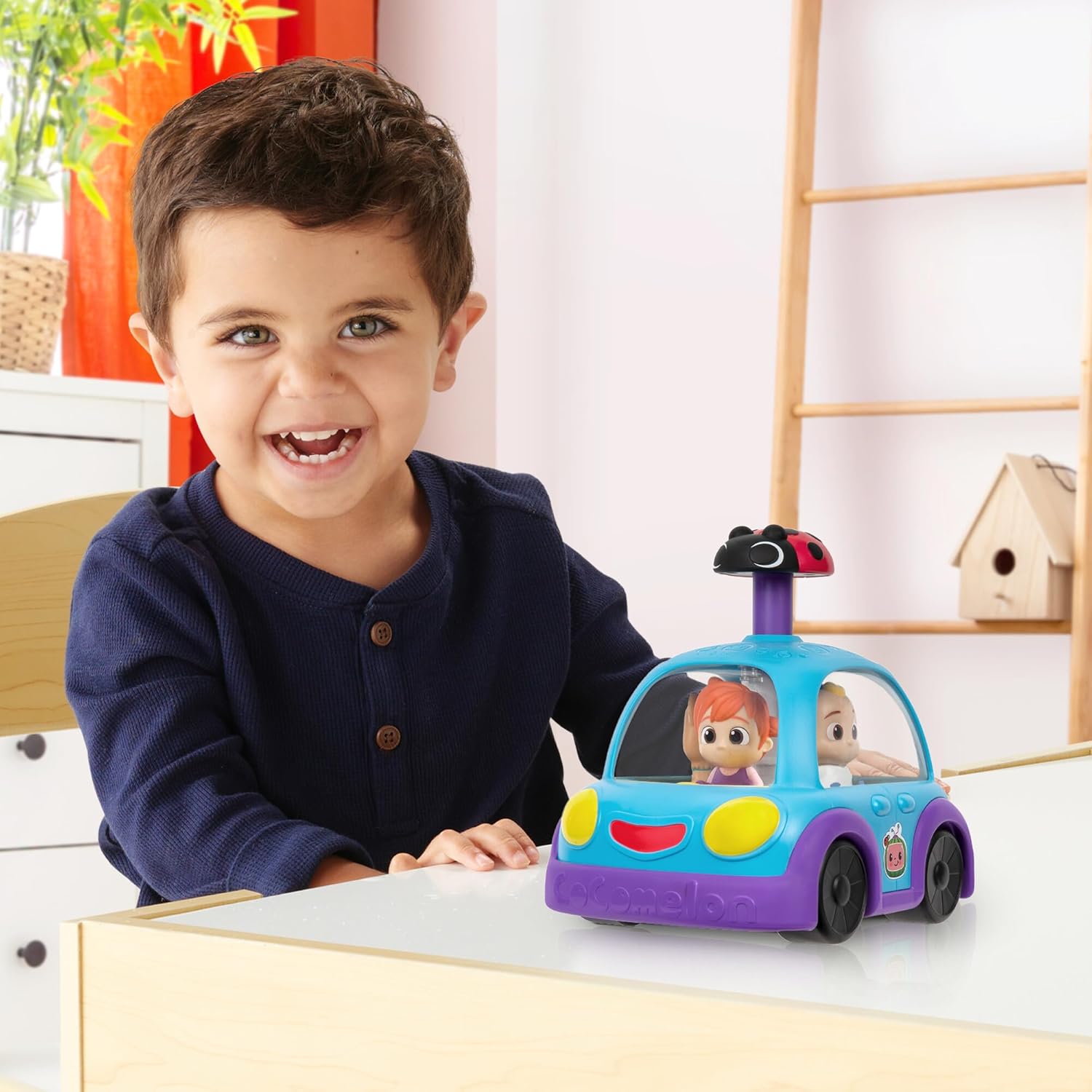 CoComelon Push 'N Sing - Coche familiar interactivo musical iluminado