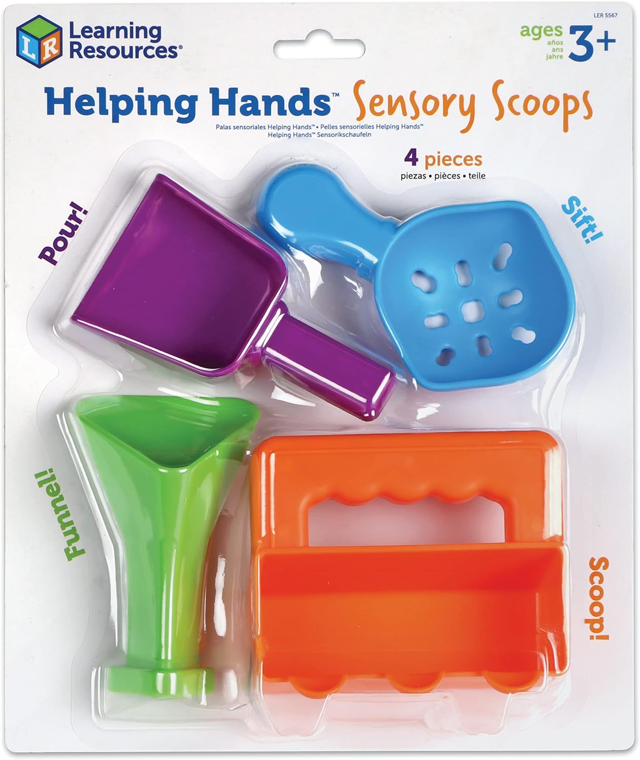 Learning Resources Cucharas sensoriales – Juguetes de arena para ansiedad