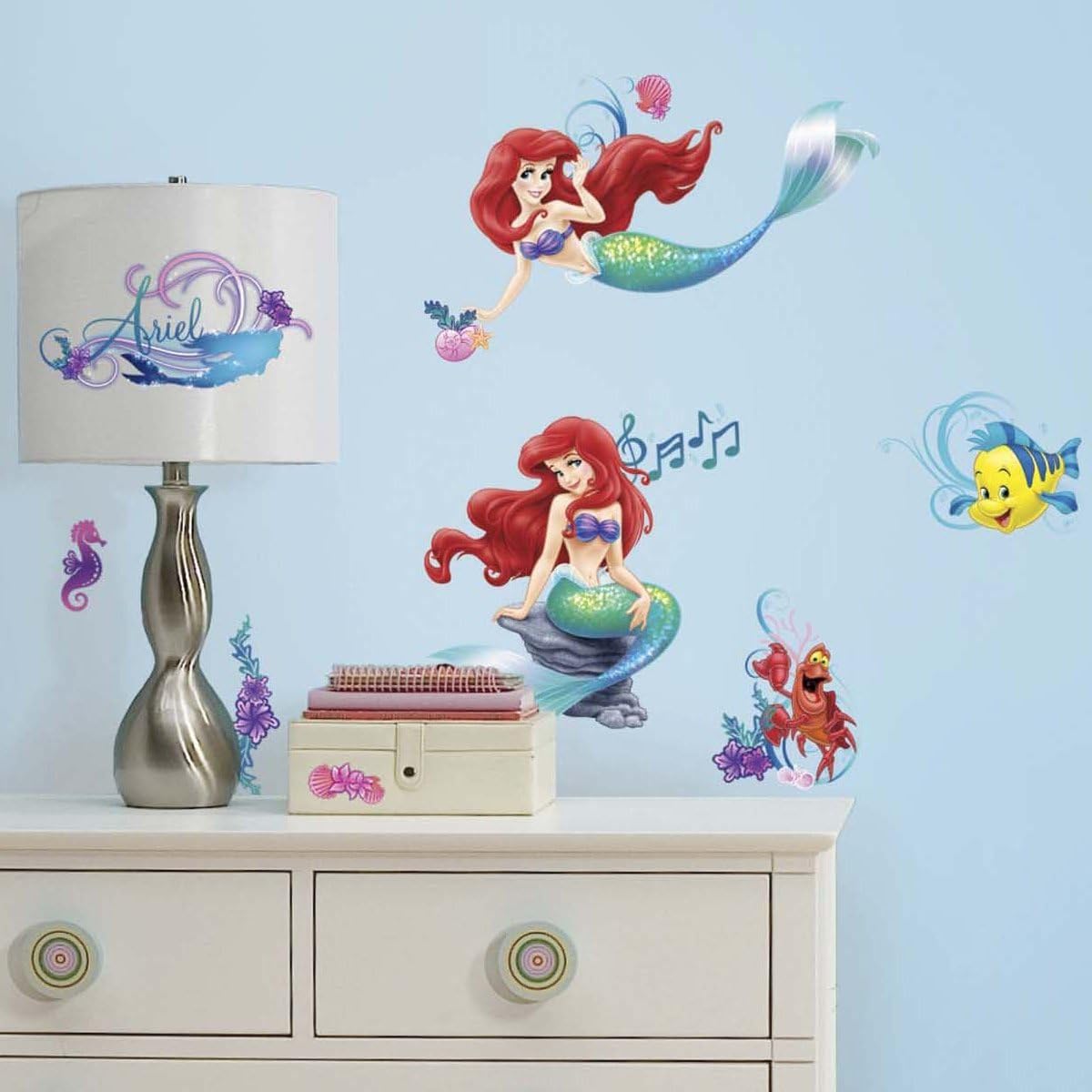 Ariel, La Sirenita  Calcomanías de pared para despegar y pegar