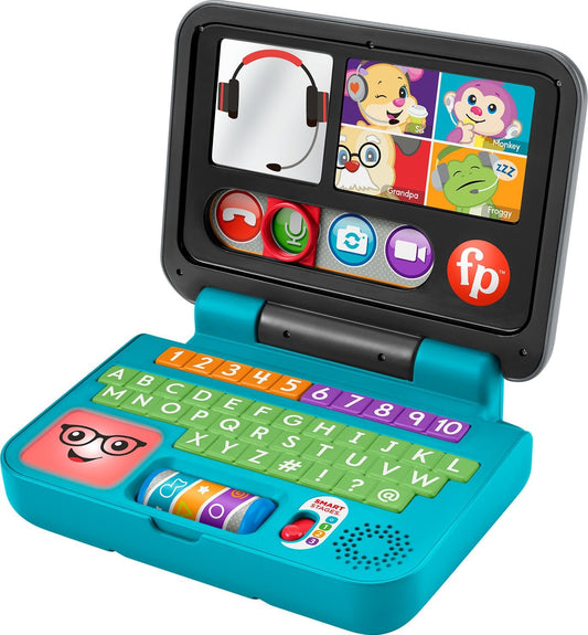 Fisher-Price Juguete para reír y aprender, conectemos la computadora portátil