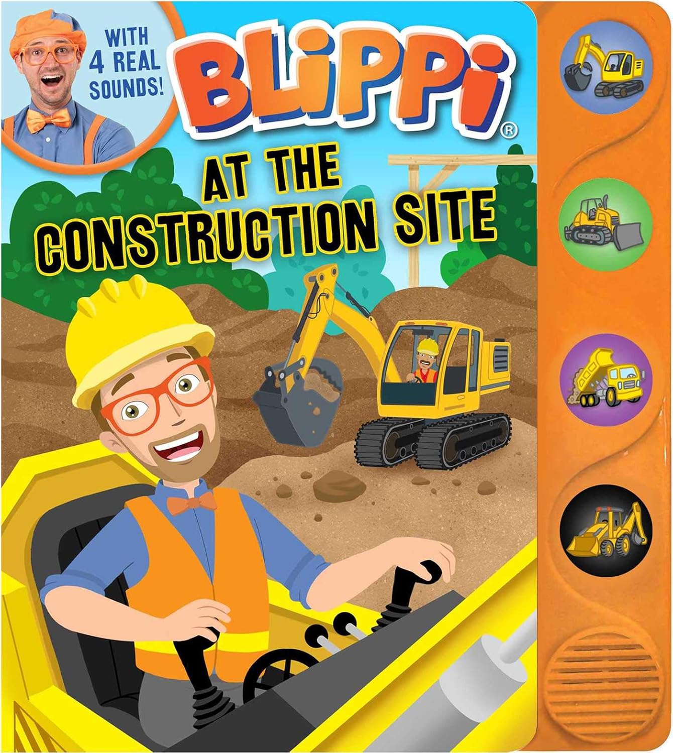 Blippi - Libros con ruidos de una obra en construcción