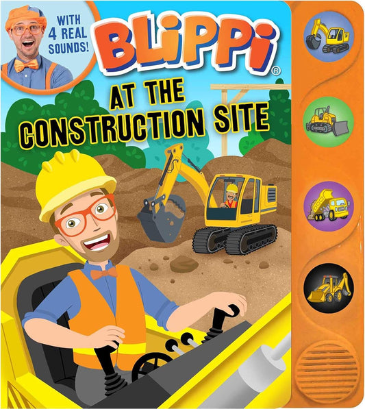 Blippi - Libros con ruidos de una obra en construcción