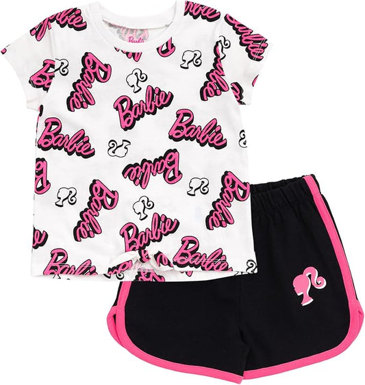 Barbie Conjunto de camiseta y pantalones cortos