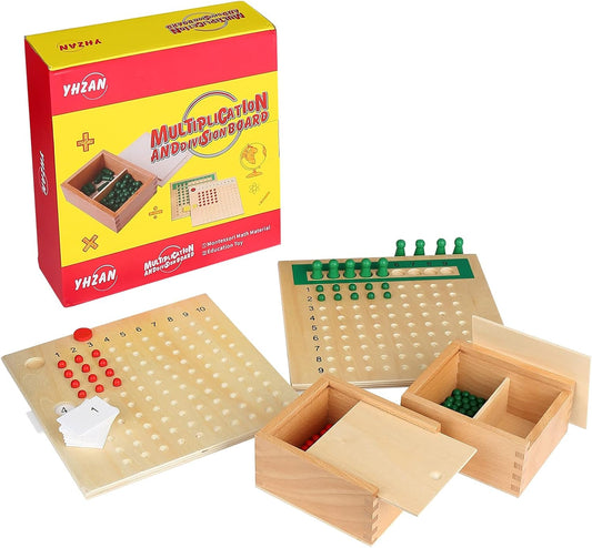 Montessori Material de Matemáticas Multiplicación y División
