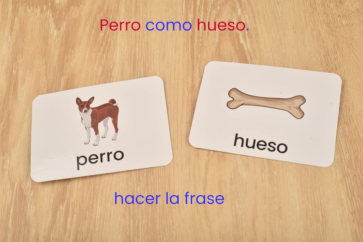 60 tarjetas flash en minúscula en español - Juguetes educativos para aprendizaje de idiomas preescolares