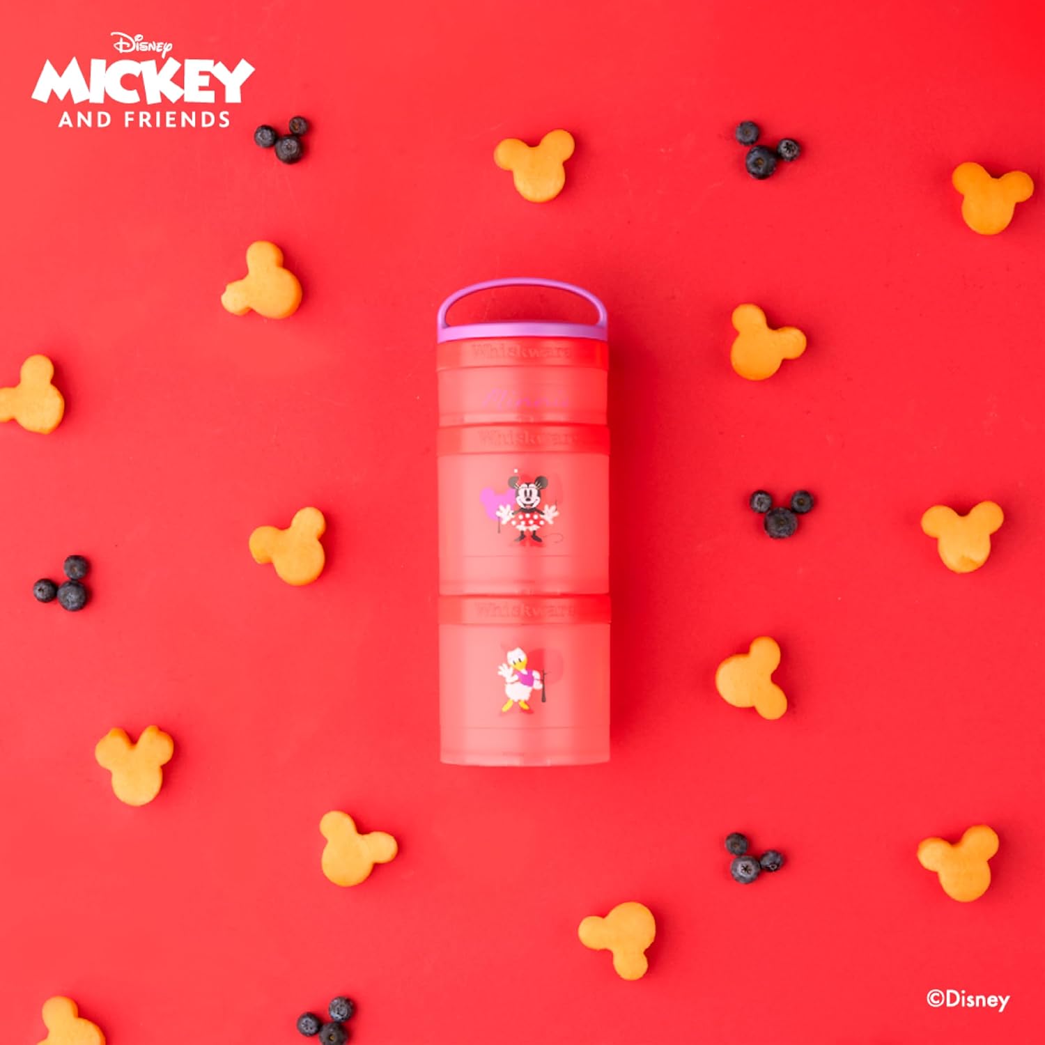 Whiskware Disney - Contenedores apilables para aperitivos, Minnie and Daisy