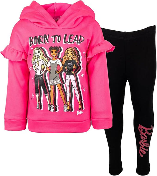 Barbie Conjunto de sudadera con capucha y leggings