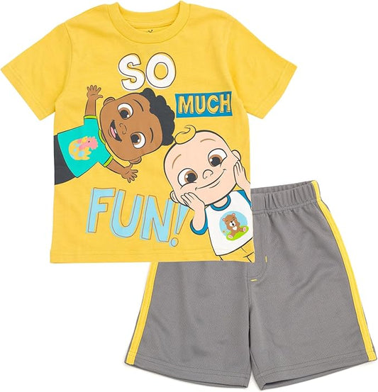 CoComelon JJ - Conjunto de camiseta y pantalones cortos