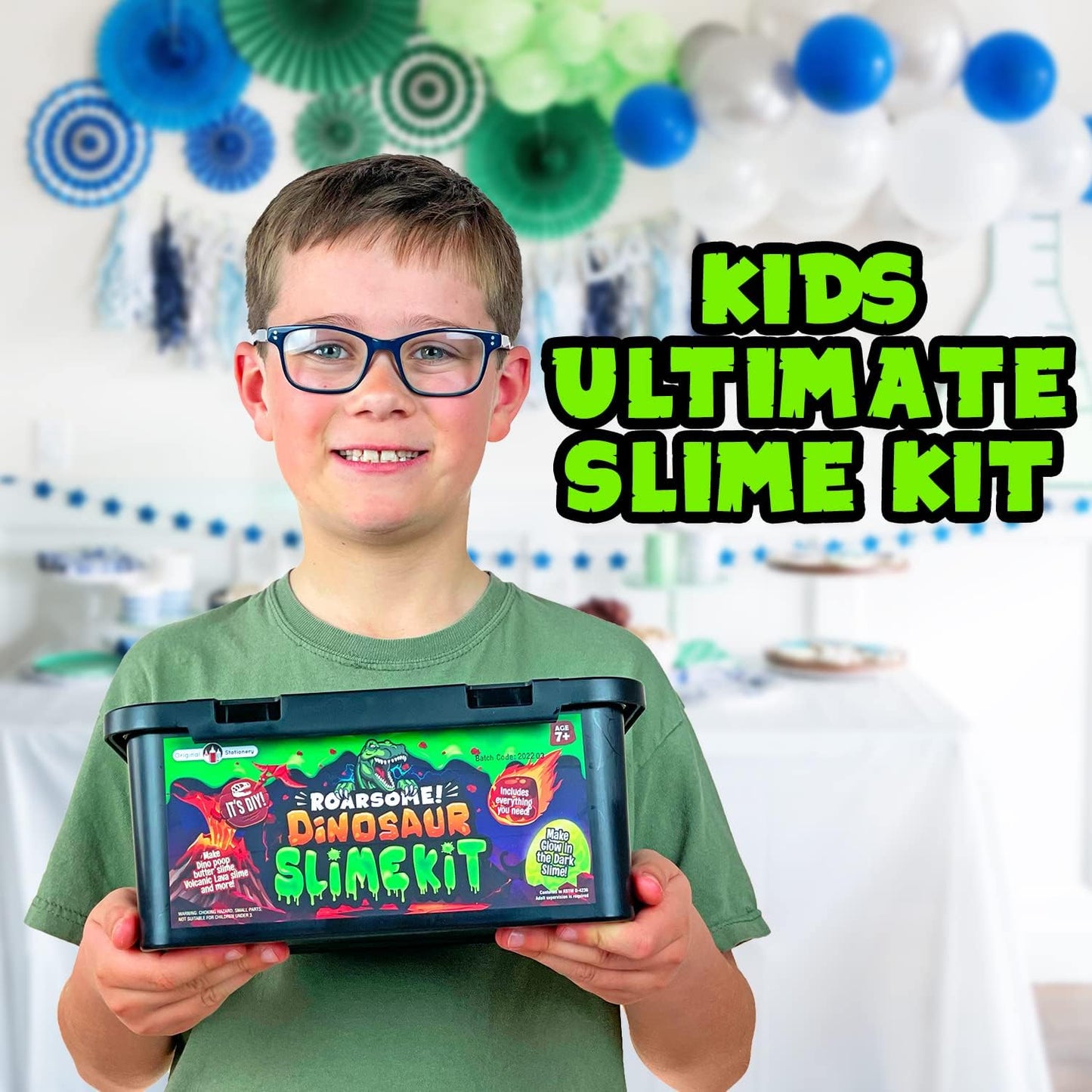 Kit de slime de dinosaurio