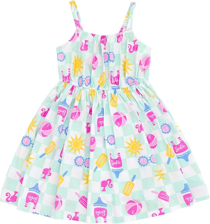 Barbie Vestido de tirantes con cuello cuadrado