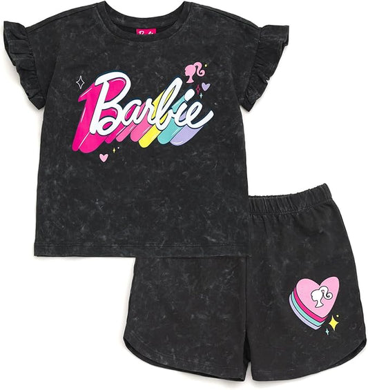 Barbie Conjunto de camiseta y pantalones cortos