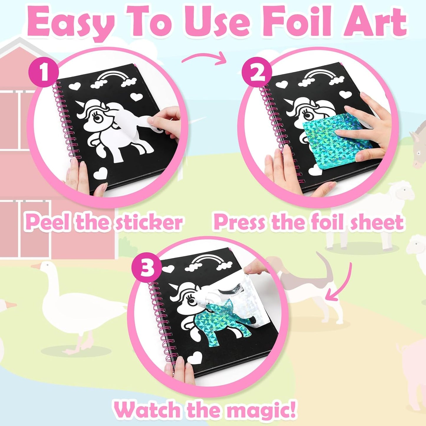 Kit de manualidades con papel de aluminio