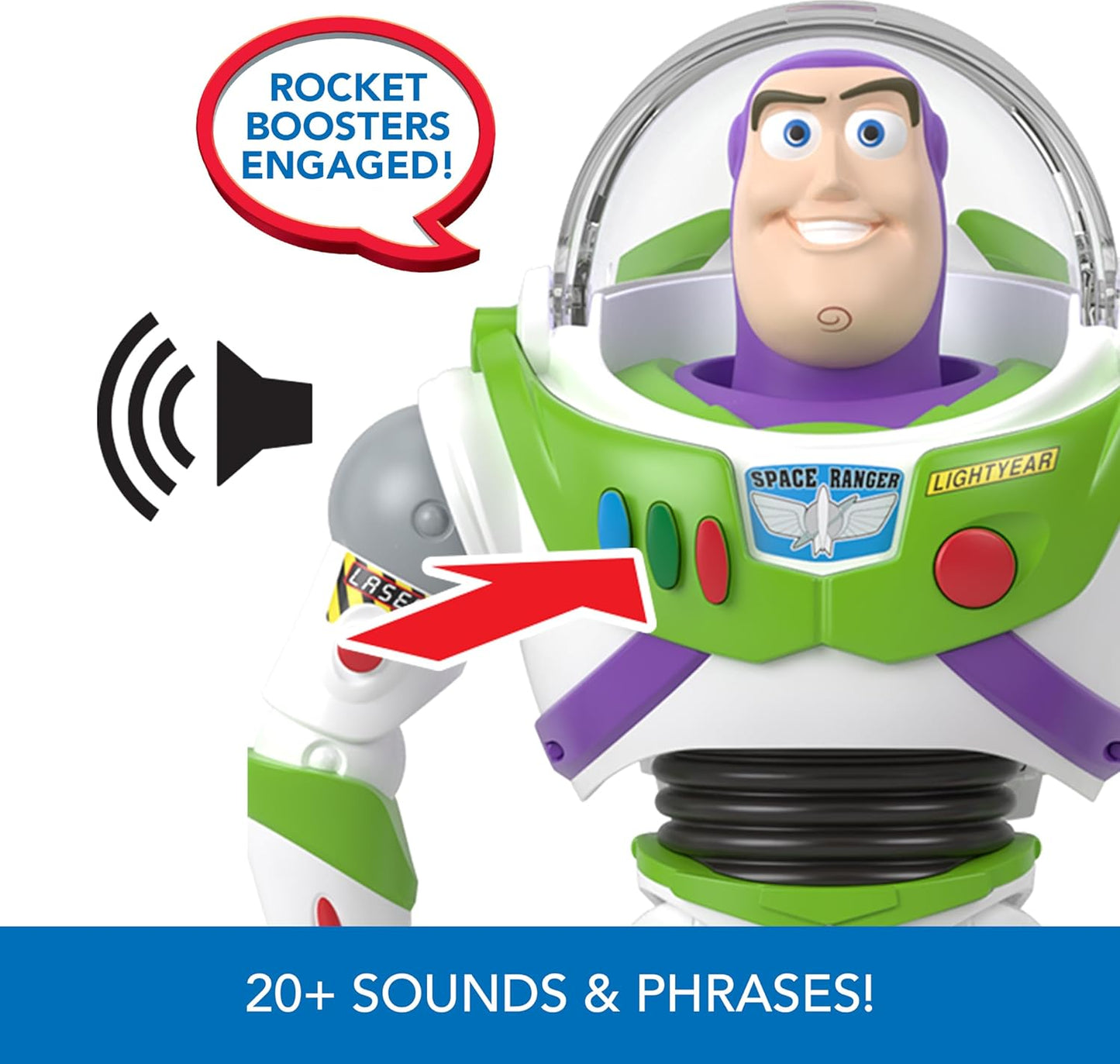 Rocket Rescue Buzz Lightyear con más de 20 sonidos y frases