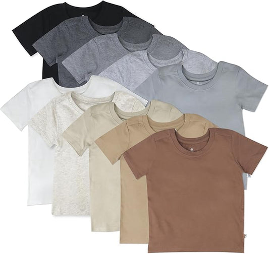 HonestBaby - Paquete múltiple de camisetas