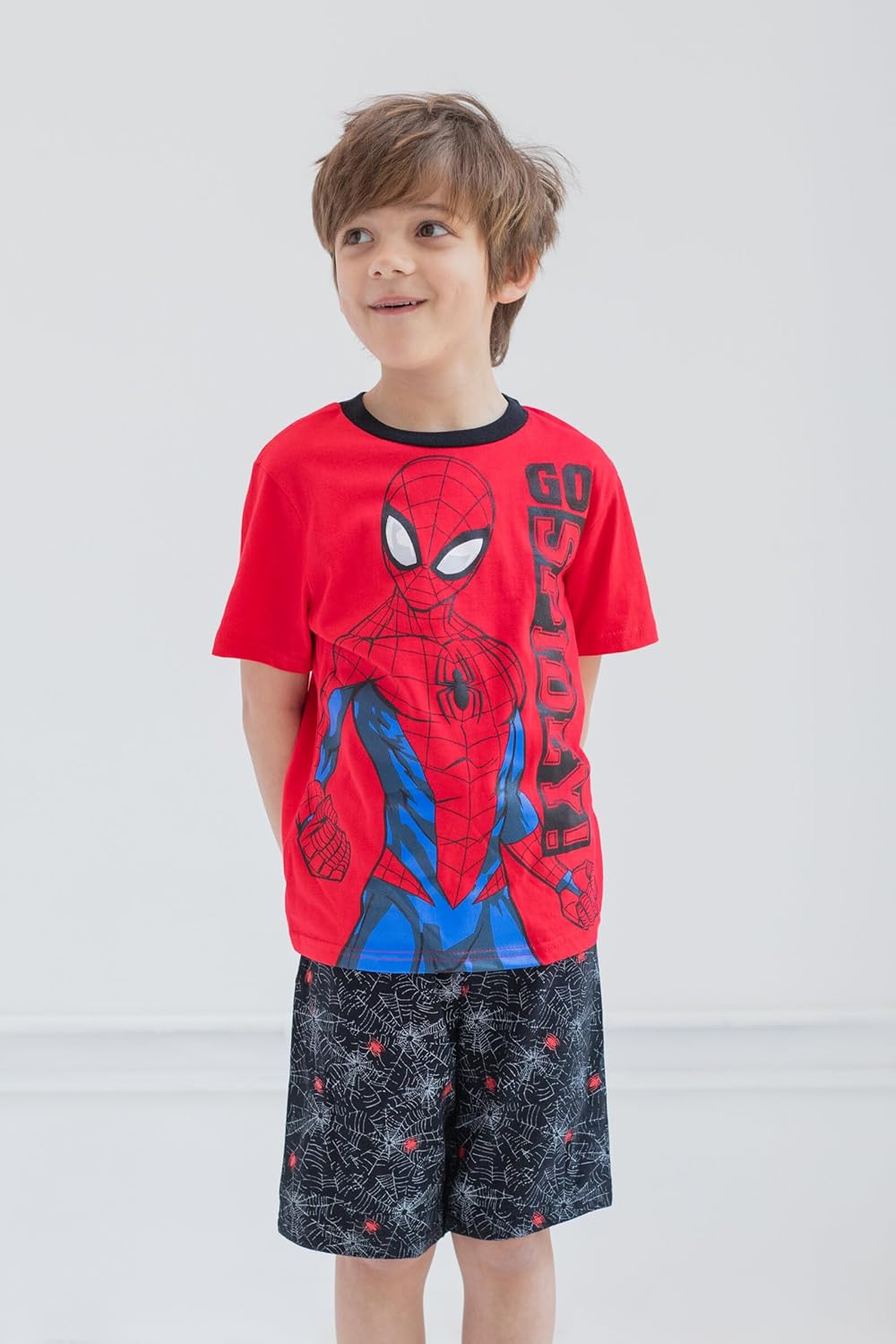 Marvel Conjunto de camiseta de Spider-Man y pantalones cortos