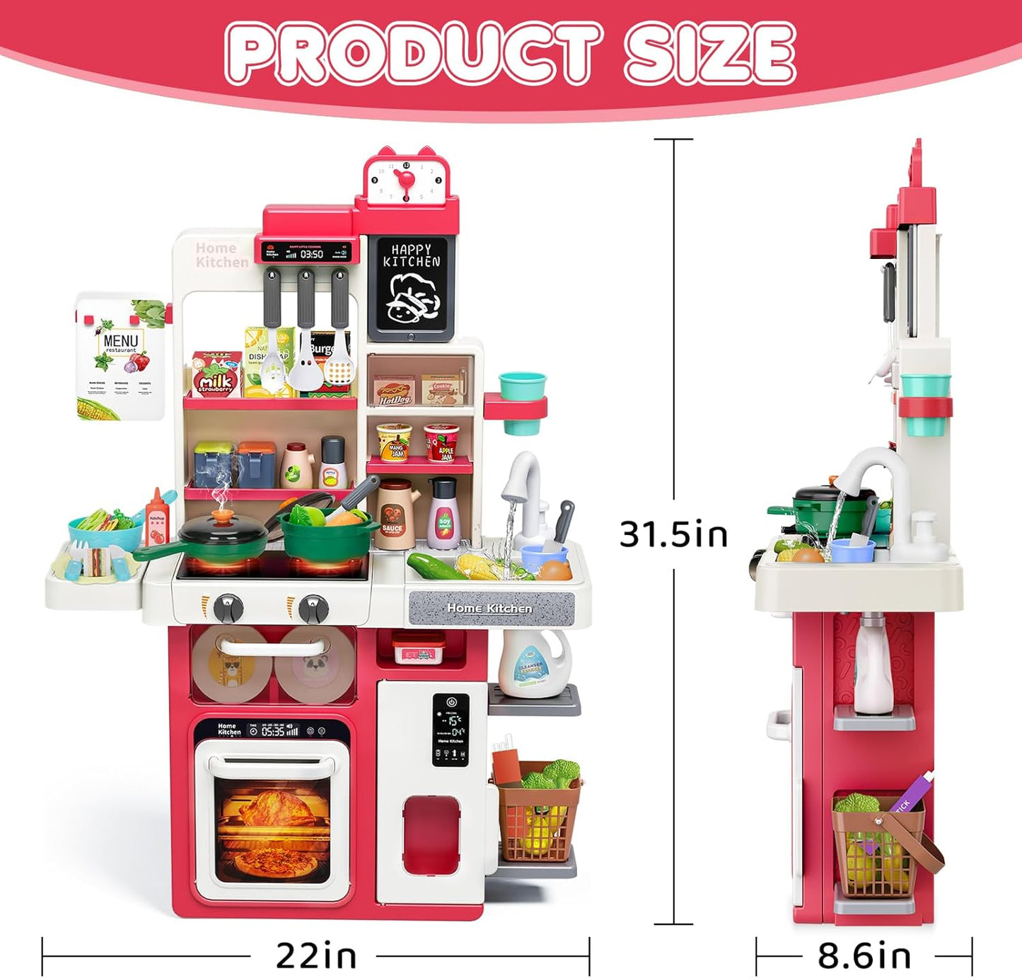 Juego de cocina, con sonido y luz