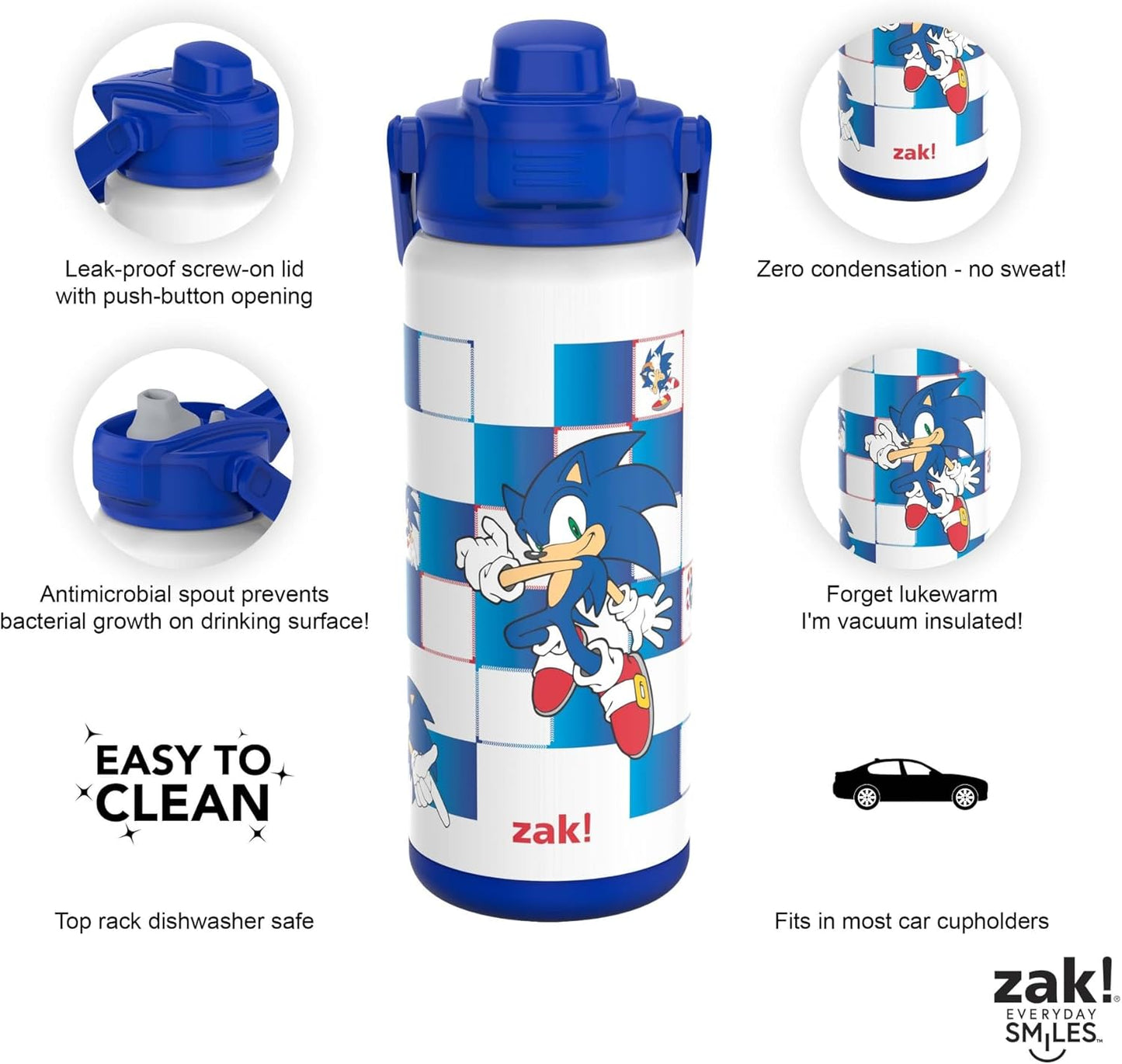 zak Botella aislada acero inoxidable 20 onzas