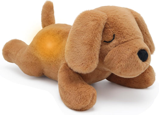 Peluche que respira, con control y temporizador.