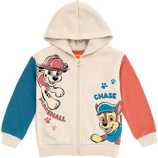 Paw Patrol Sudadera con capucha de forro polar con cremallera