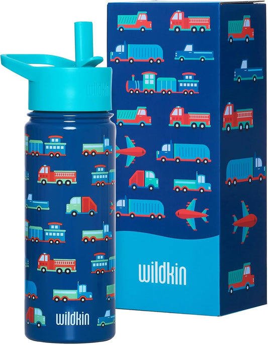 Wildkin Botella de agua reutilizable de acero inoxidable 18 onz