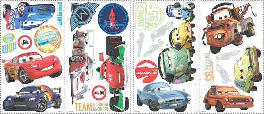 Disney Pixar Cars  Calcomanías de pared para despegar y pegar