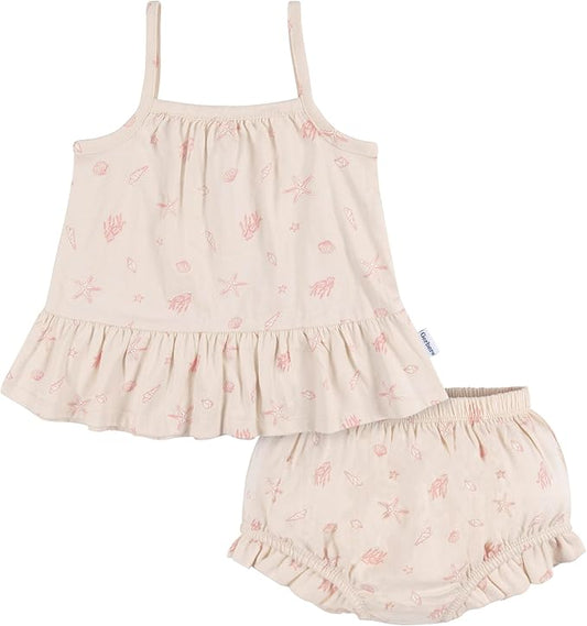 Gerber Conjunto de túnica sin mangas y cubrepañales