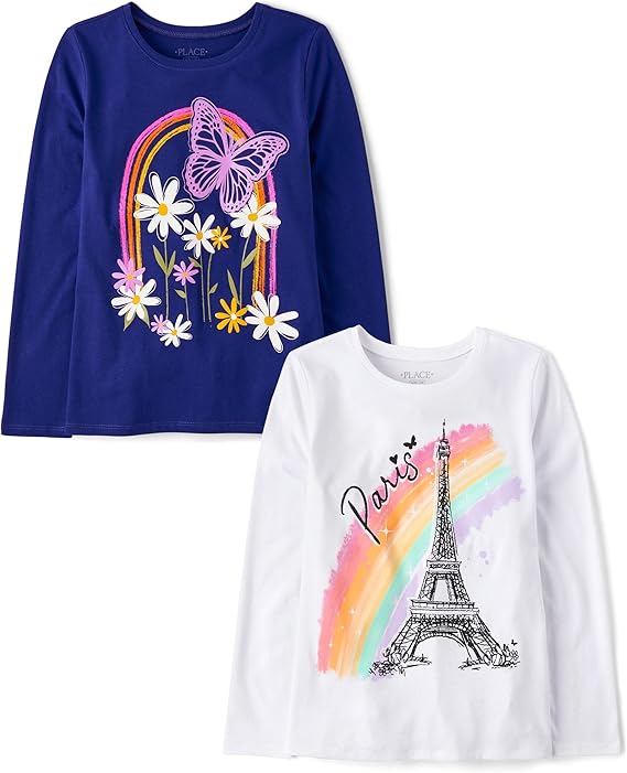 The Children's Place Camisetas estampadas de manga larga