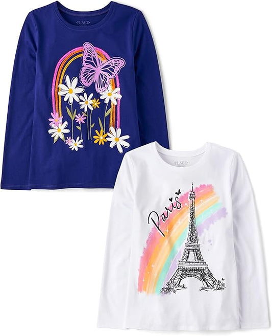 The Children's Place Camisetas estampadas de manga larga