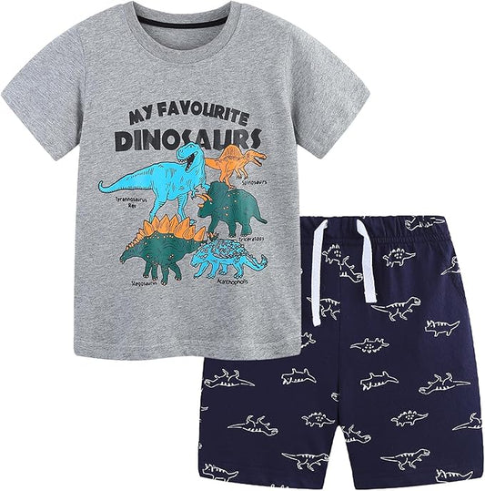 Bumeex Conjunto de camiseta de manga corta y pantalón corto