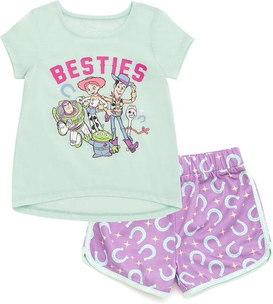 Disney Conjunto de camiseta de manga corta y pantalones cortos
