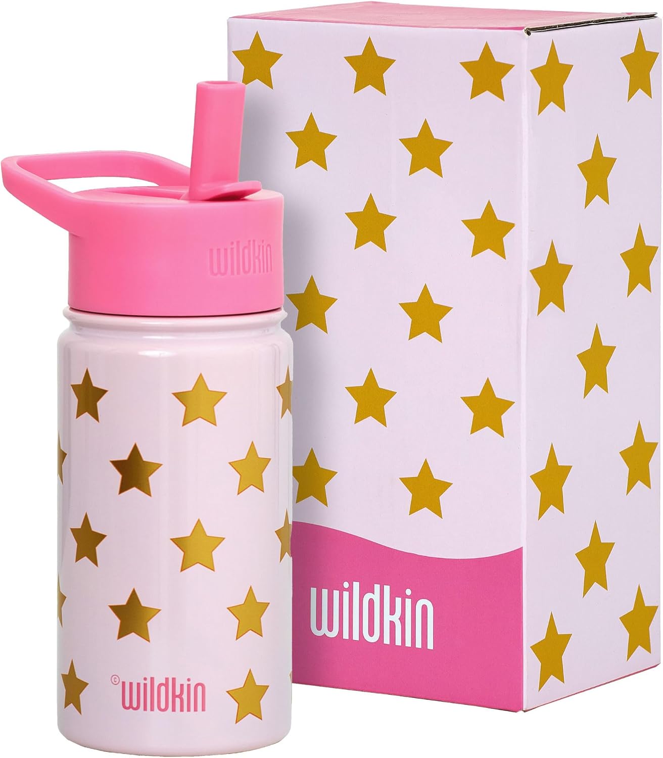 Wildkin Botella de agua de acero inoxidable 14 Onz