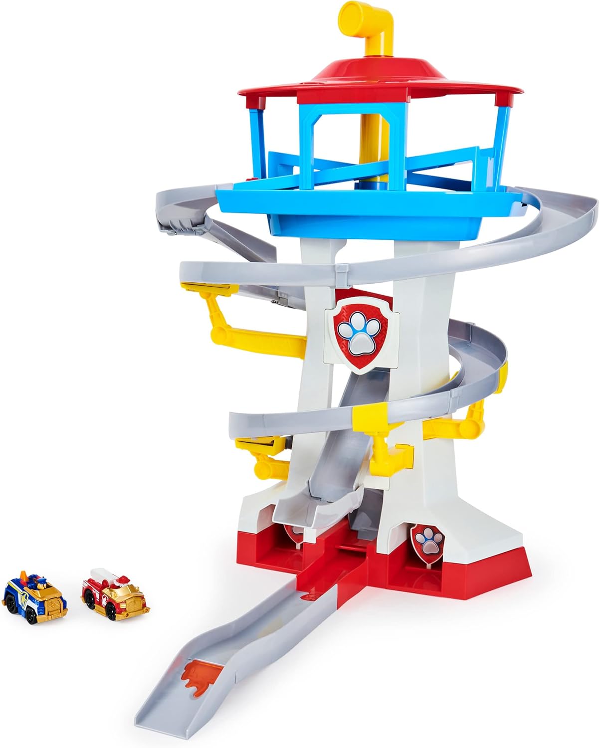 Paw Patrol Juego de torre de vigilancia con lanzador de autos 