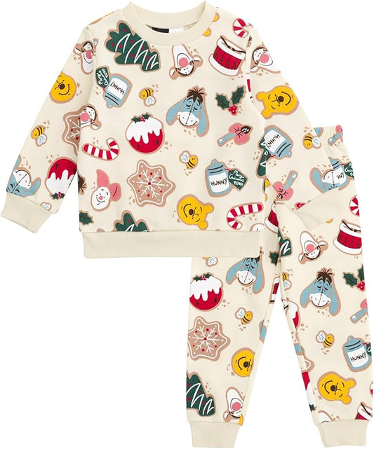 Disney Conjunto de sudadera de vellón y pantalones