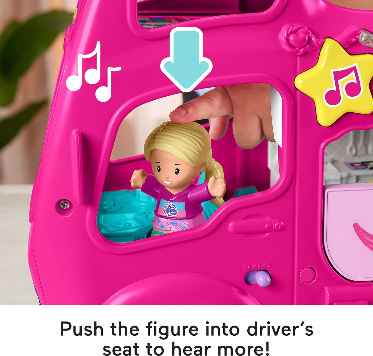 Fisher-Price Little People - Juguete para niños pequeños Barbie Little Dreamcamper RV con música y luces