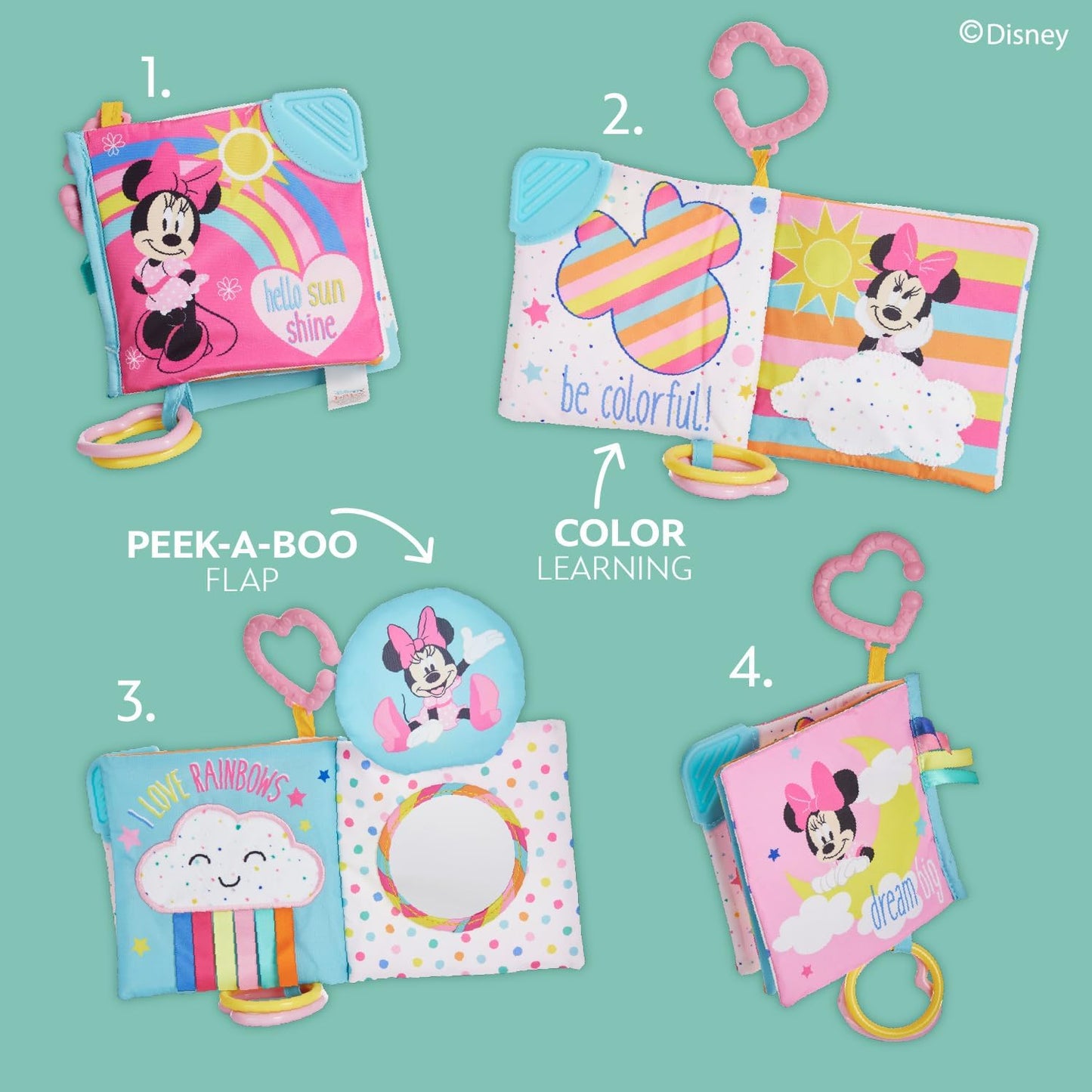 Disney Baby Minnie Mouse On The Go - Libro suave para bebés