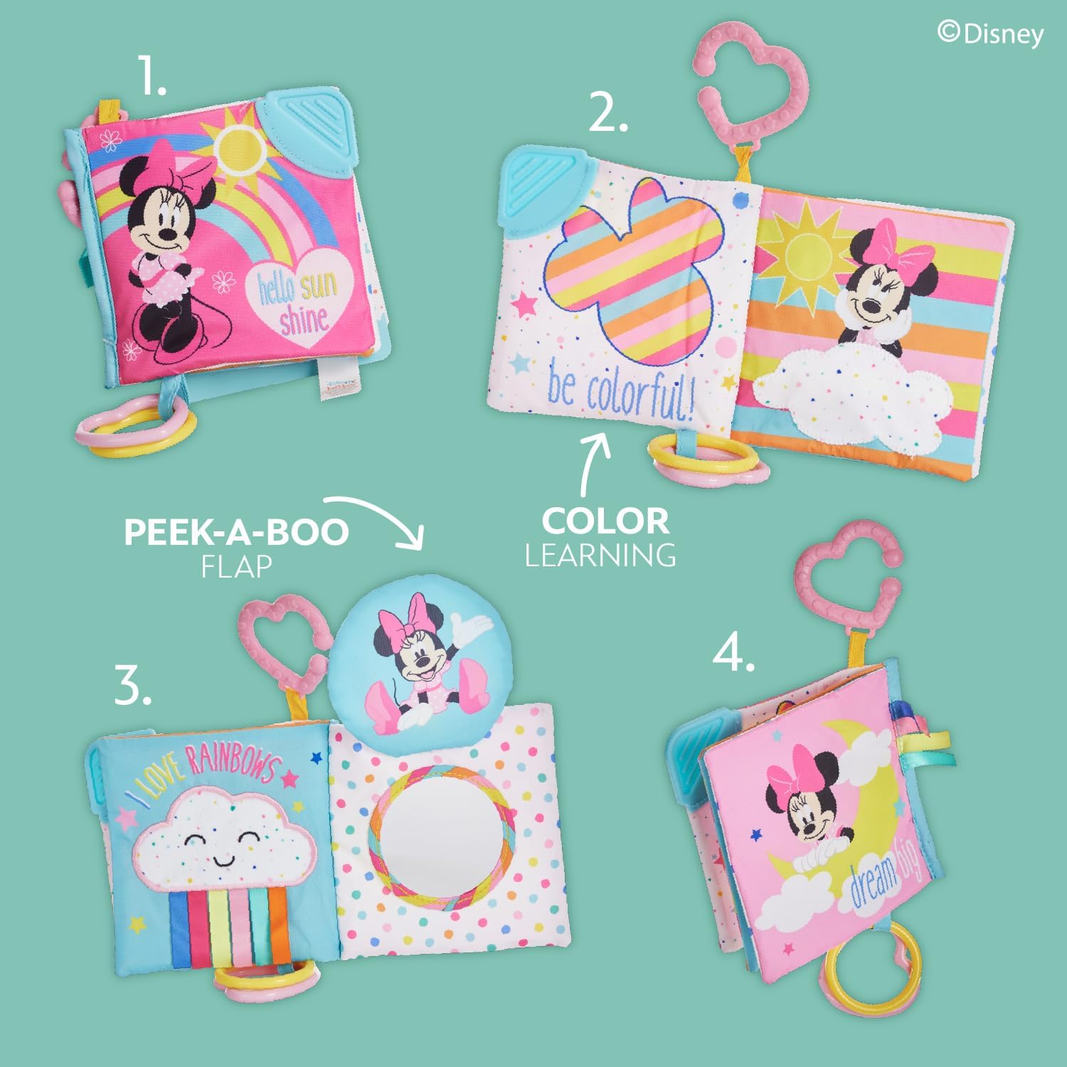 Disney Baby Minnie Mouse On The Go - Libro suave para bebés