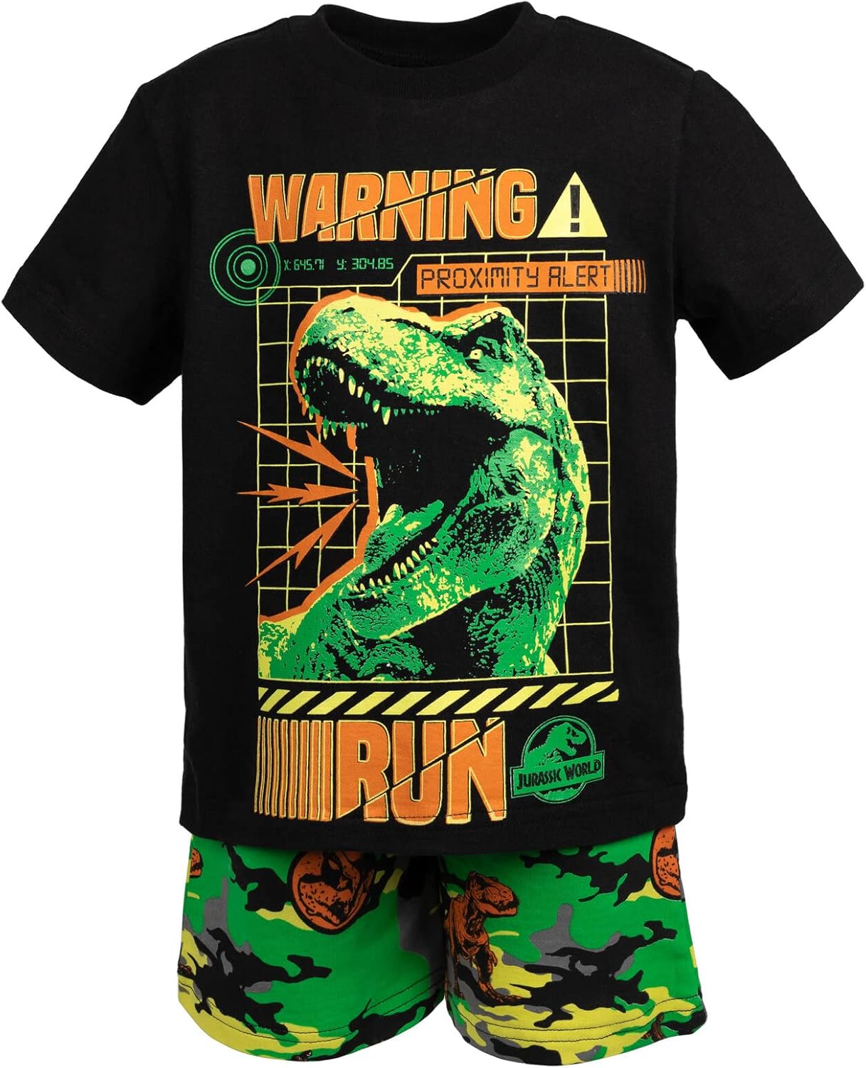 Jurassic World Conjunto de camiseta y pantalones cortos Dinosaurios