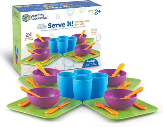 Learning Resources Set de platos de 24 piezas