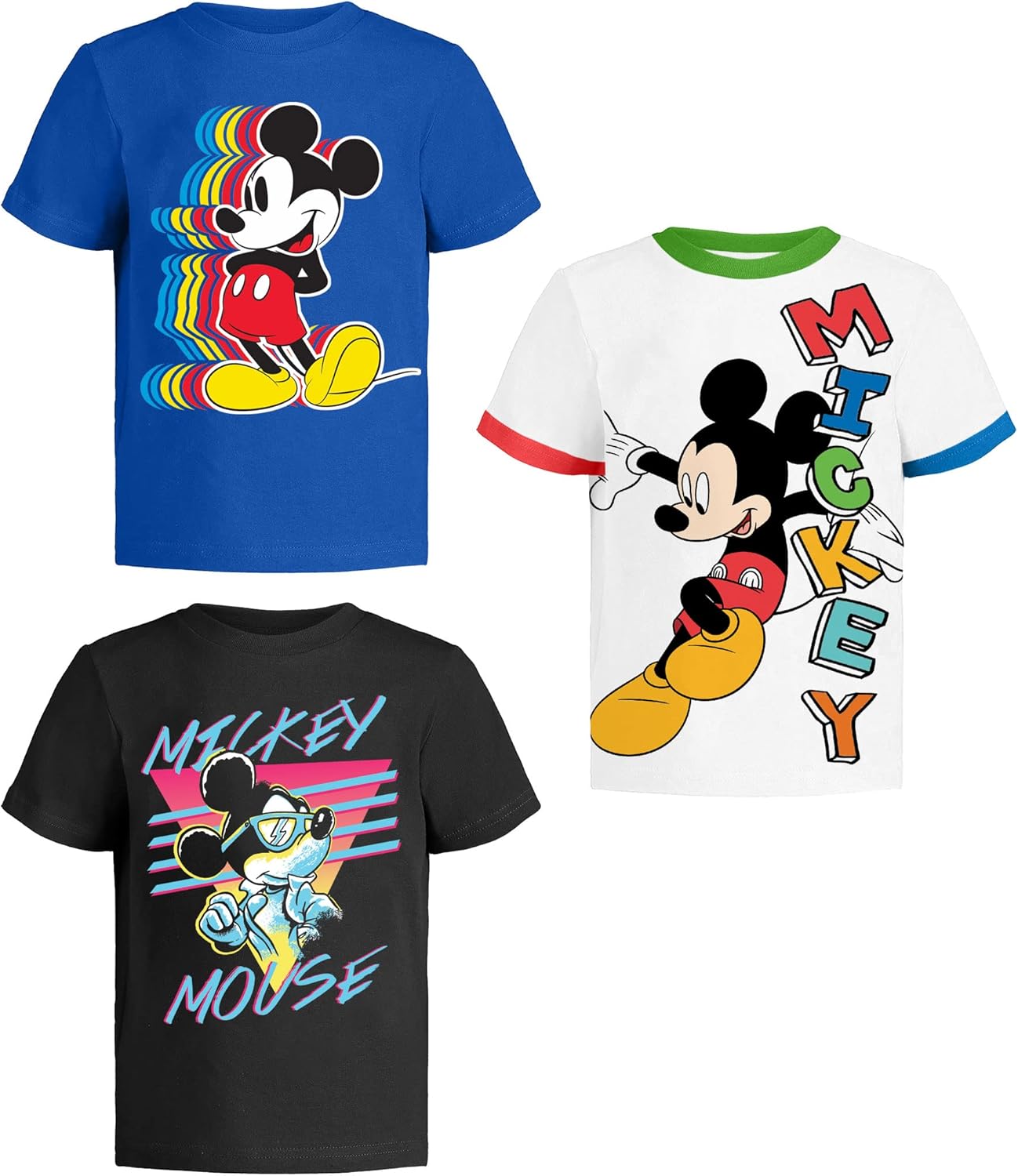 Mickey Mouse T-Shirt (Sets) Donald Duck Goofy Pluto Graphic Fantasia Outfit Tee Baby/Toddlers Birthday to Kids Clothes