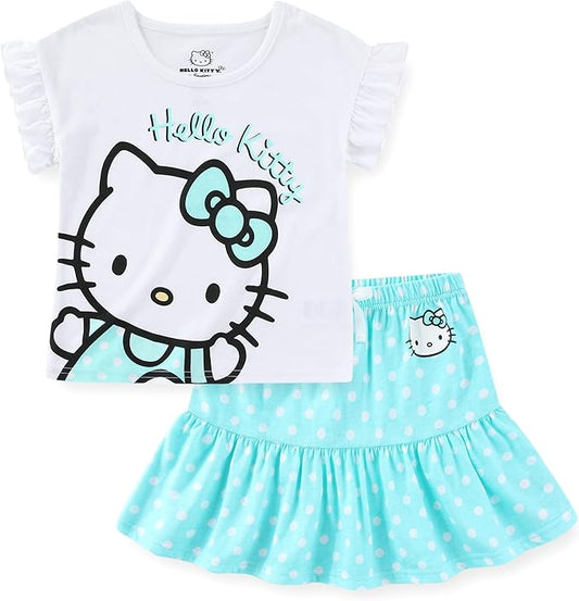 Conjunto de 2 piezas de camisa y falda