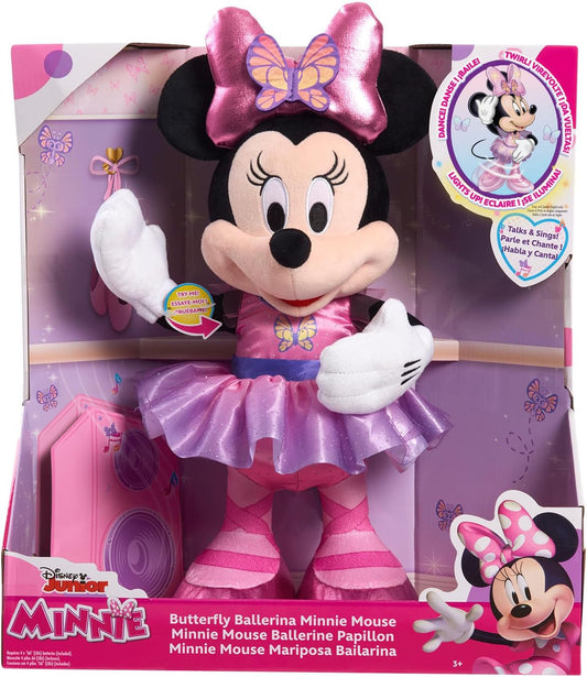Minnie Disney Junior Mouse canta y baila mariposa bailarina luces y sonidos