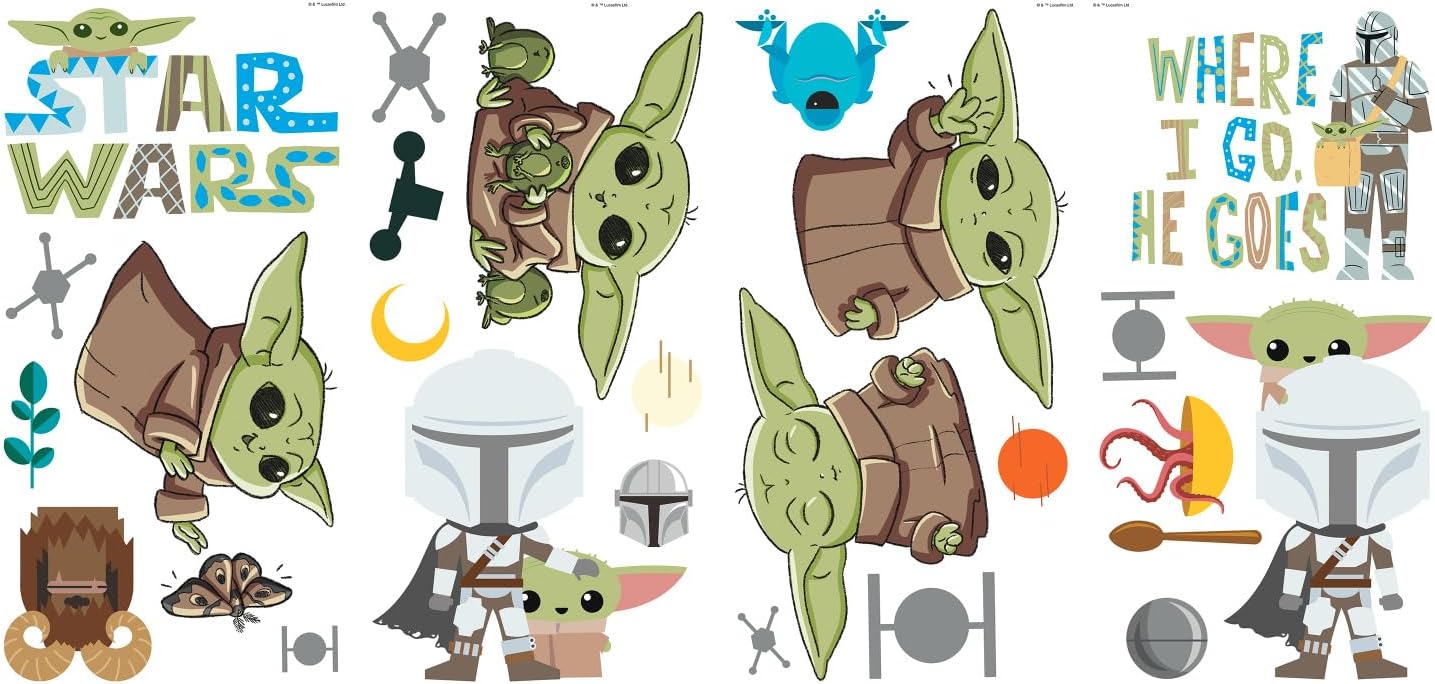 Star Wars- Calcomanías de pared para despegar y pegar
