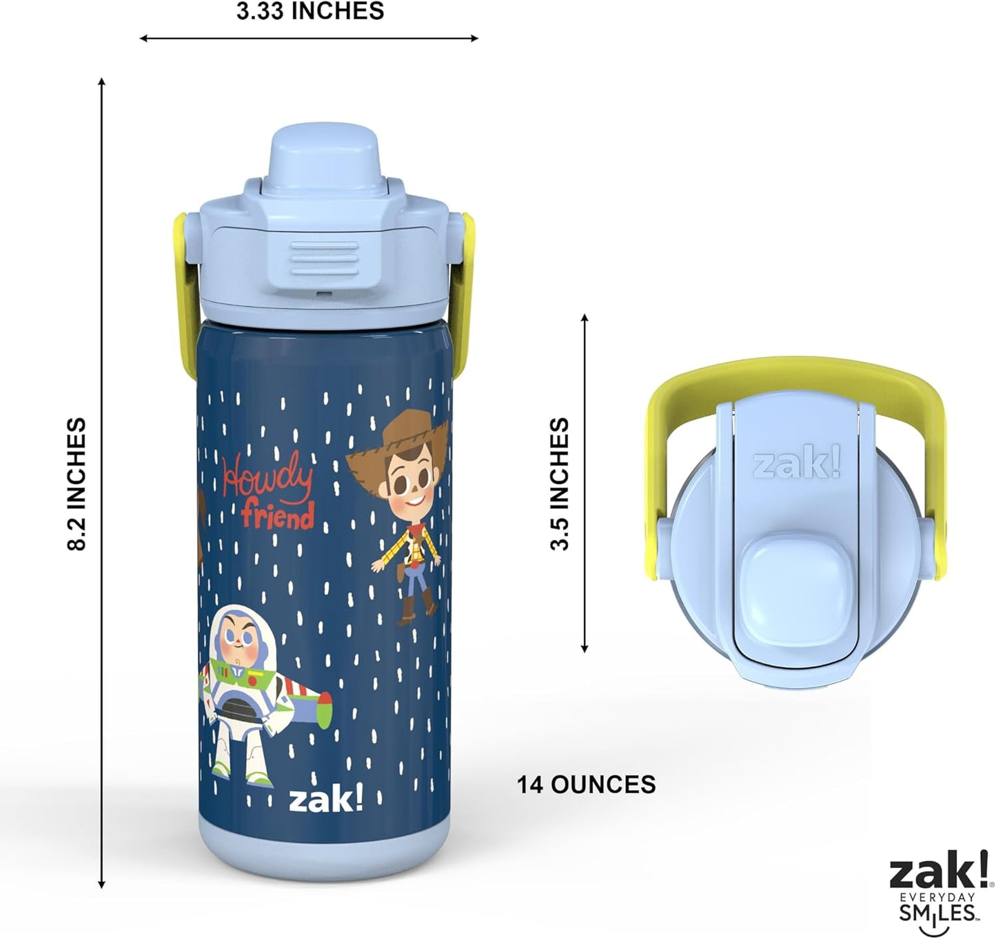 Zak Botella aislada, acero inoxidable, 14 onzas