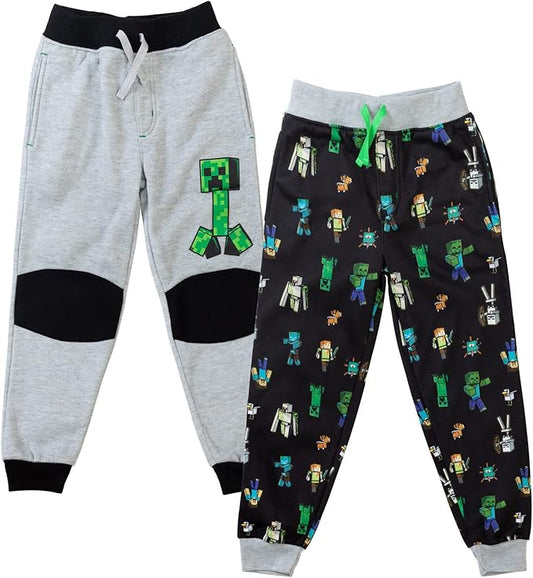 Minecraft Paquete de 2 pantalones deportivos de forro polar