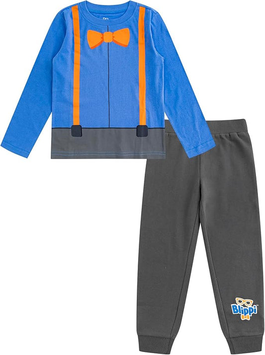 Blippi Conjunto de camiseta y pantalones de manga larga