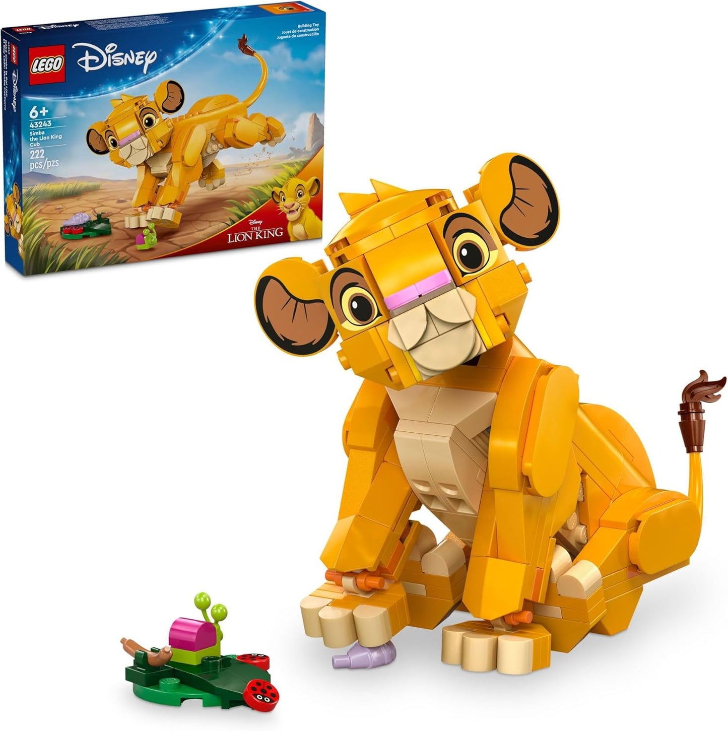 LEGO 43243 - Juguete de construcción Simba de El Rey León